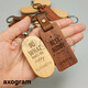 Wooden Keychain