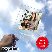 Blue Floral Photo Frame