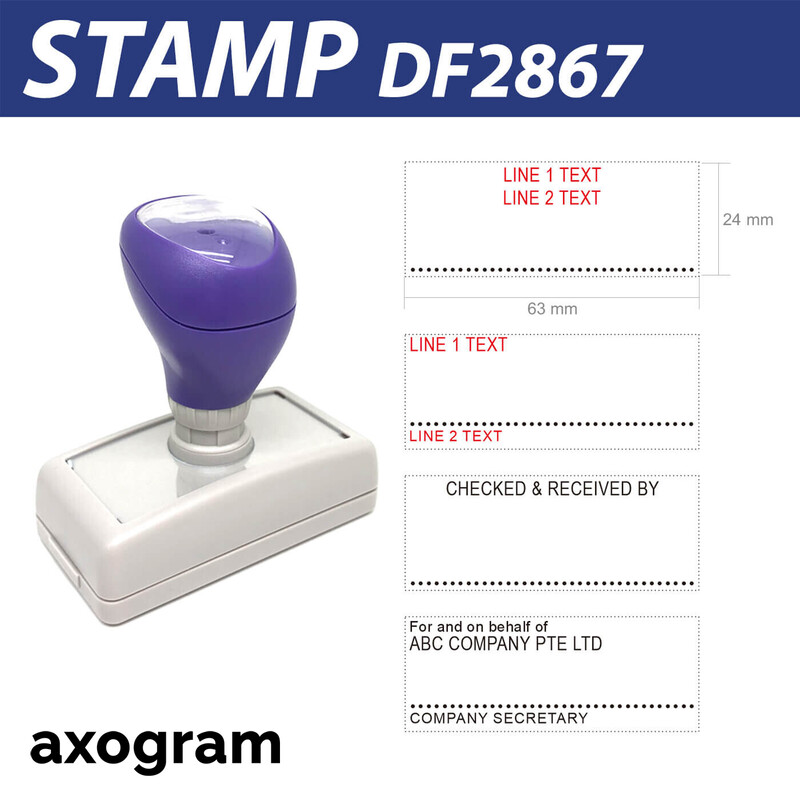 Premium Signature Rubber Stamp (DF2867) Singapore