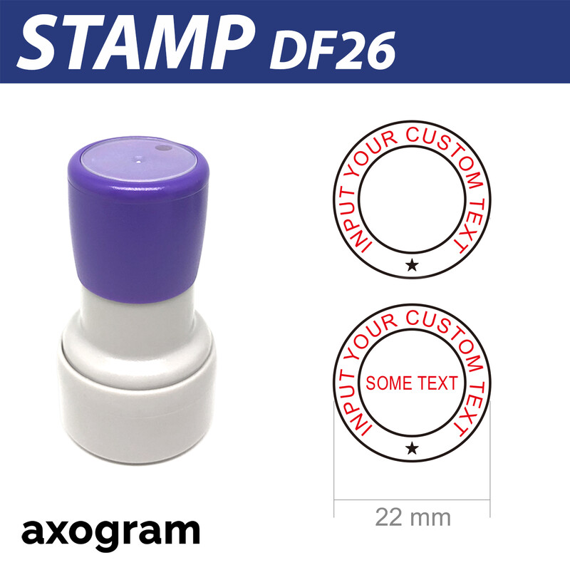 Premium Round Rubber Stamp (DF26)