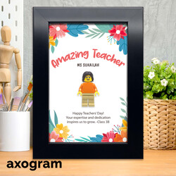 Floral Lego Minifig Frame