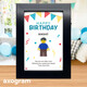 Happy Birthday Lego Minifig 3D Frames