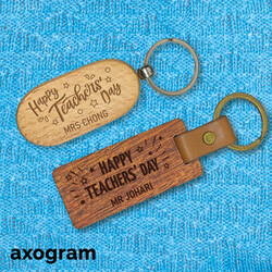 Teachers' Day Wooden Keychain