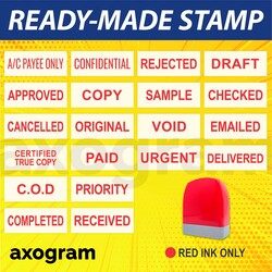 Ready Made Pre-inked Rubber Stamp