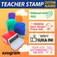 Teacher Name Pre-inked Rect Rubber Stamp (Malay)