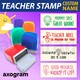 Teacher Name Pre-inked Rect Rubber Stamp 7