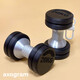 Dumbbell Fidget Clicker Keychain