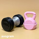 Kettlebell Fidget Clicker Keychain