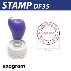 Premium Large Round Rubber Stamp (DF35)