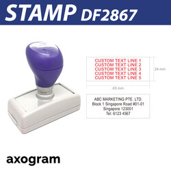 Premium Address / Custom Text Stamp