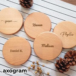 Personalized name / text coaster