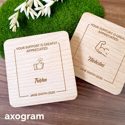 Personalized Message Square Coaster