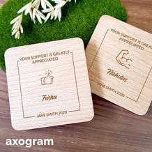 Personalized Message Square Coaster