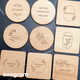 Personalized Message Round Coaster