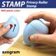 Identity Protection Privacy Roller Rubber Stamp