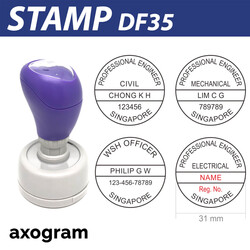 Premium Professional Engineer Rubber Stamp (DF35)