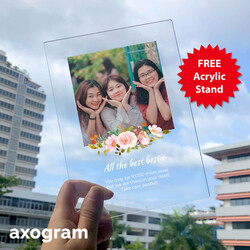 Pink Floral Photo Frame
