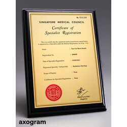SMC Certificate Wooden Plaque