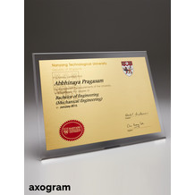 NTU Degree Acrylic Plaque